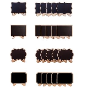 Party Decoration Mini Chalkboards Signs Small Blackboard Wood Place Cards For Weddings Birthday Party Message Board Wholesale KDJK2302