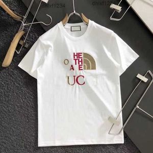 イタリアメンズ女性Tシャツアメリカヨーロッパ面白いパリデザイナーリンクルシュリンクピリングコットンプリントアップリケレターファッションチャンネルUCCI S-5XL8QMX