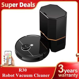 R30 Robot Vacuum Cleaner, Auto-Empty Station, Laser Lidar, 6500PA Suction,Multi-Floor Maping, Smart Home Wet Dry Appliance