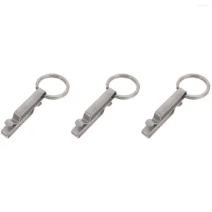 مجموعات المفاتيح مجموعة 3 رجال سلسلة مفاتيح قلادة رجالي عكسي حزام carabiner مقطع التيتانيوم سبيكة مشبك المعادن