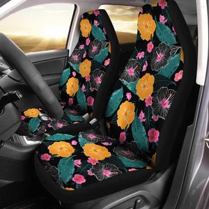 Coprisedili per auto hawaiani personalizzati bellissimi fiori tropicali accessori confezione da 2 coperture protettive anteriori universali