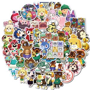 50st S￶t spel Animal Crossing Stickers Cartoon Character Graffiti Kids Toy Skateboard Car Motorcykel cykel klisterm￤rke dekaler grossist