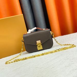 Mini poşet mikro metis altın Zincir çanta Lüks louvis M81267 çanta Hakiki deri debriyaj Kadın erkek Tasarımcı çantalar küçük omuz çantası crossbody moda Çantalar
