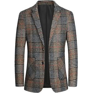 Designer Business Casual Men's Blazers Suits Spring Autumn Hus Clothing Trend Coats Slim-Fit Single Tops Blazer