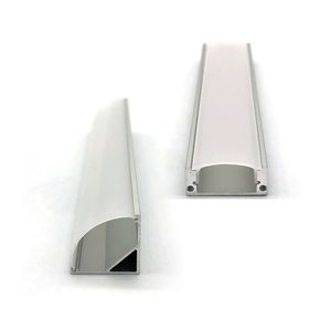 Belysningstillbeh￶r LED -aluminiumkanal V/U -form med mj￶lkdy PC -t￤ckning f￶r Strip Lights Installation L￤tt att klippa professionell utseende LED -strip diffuser Crestech nu