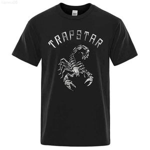 Мужские футболки Trapstar London Tshirt Мужская и женская унисекс напечатанная круглая шея с коротким рукавом AllMatch Tops Tees Z0221