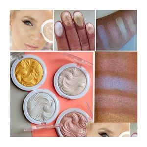 Bronzers Highlighters Miss Rose New Baked Glitter Powder Primer Oilcontrol Face Makeup Bronzer Highlighter Contour Highlight Cosme Dh9Xe