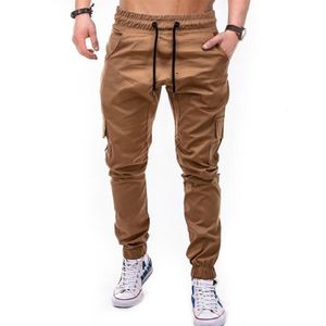 Men's Pants Mens Casual Combat Work Long Trousers Chino Workwear Multi Pockets Sweatpants Male Jogger Cargo Harem Pencil 230221