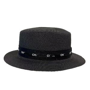 Nowy listu Grawo Brim Top Hat Elegancka Sunshade Pastoral Style Light Luksusowa płaska czapka