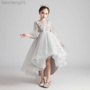 Mädchenkleider 2023 Ballkleid für Kinder, Mädchen, Hochzeit, Sommer, Blume, Prinzessin, Tüllkleider, Kleidung, Baby, formelle Party, Festzug, Ballkleid, Vestido W0221