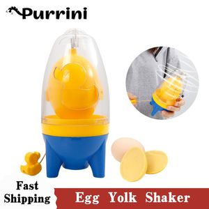 Andra kök matsalar ägg äggula skakare gadget manual blandning gyllene visp ägg spin mixer stiring maker puller matlagning bakverktyg tillbehör 230221