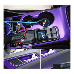 Autoaufkleber für Hyundai Son Interior Central Control Panel Türgriff 5D Carbon Fiber Aufkleber Styling Zubehör Drop Lieferung Mobi Dh6Dw