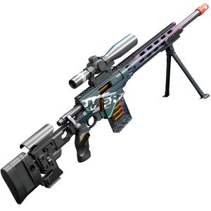 MSR Sniper Toy Gun Manual 120cmソフト弾丸排出フォームダーツブラスター発射大人の子供のための空気圧銃の射撃
