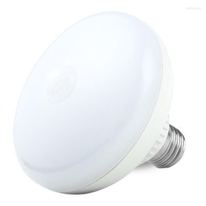 Auto Smart 15W E27 220V Voice/Sound Sensor LED -glödlampa PIR -rörelseinduktion Ljusdetektorlampa för trapphallbelysning