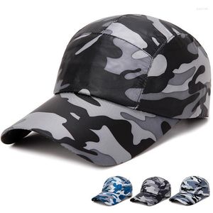 Ball Caps 5 Panel Camo Baseball Cap Men Casual Camuflage Snapback Hat dla wysokiej jakości kość taty ciężarówki