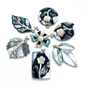 Charms Atural White Mother of Pearl Shell Animal Pendant Abalone Tree Leaf Flower Diy Necklace Jewelry Designer Drop Delivery Dhqyh