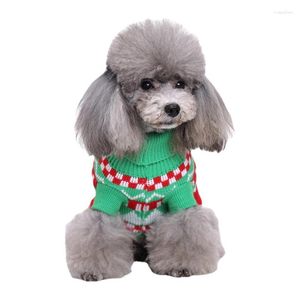 犬のアパレルペットクリスマスセーターホリデースノーフレークウォームニットウェアソフトニット冬のセータージャンプスーツ