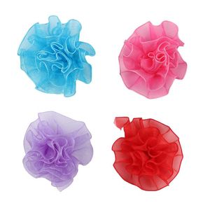 Dekoratif Çiçek Çelenkler 20 Parça Organza Yanmış Çiçek Kenar Şifon Mesh Gül Diy kafa Korsaj Saç Aksesuar Ayakkabı Şapkası