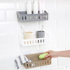 Bathroom Shelves 1pcs Shelf Adhesive Storage Rack Kitchen Home Decoration Corner Shower Accessories 230221