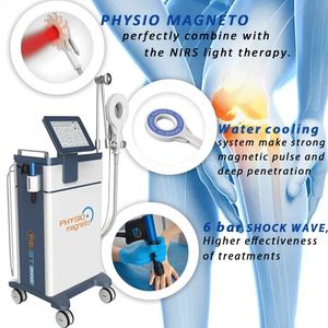 Magnetisk terapi 3 i 1 muskel sm￤rtlindring r￶d infrar￶d fysioterapi medicinsk chockv￥g fysio magneto maskin extrakorporeal chockv￥g f￶r klinik