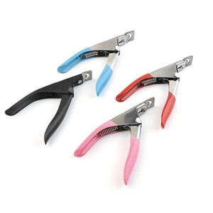 Nail Clippers Pro False Professional Rostfritt konst Tips kantsk￤rare Clipper Manicure Tool Drop Delivery Health Beauty Salon Dhgby