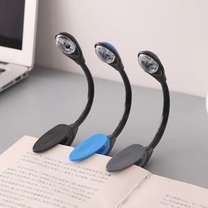 مصابيح الجدول LED Book Light Mini Clip-On مرن مصباح مشرق مرن للقراءة للسفر قارئ غرفة نوم عيد الميلاد 116