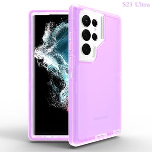 Hybrid TPU PC -telefonfodral f￶r Samsung Galaxy S21 S22 Plus S23 Ultra S20 S10 S10E S9 S8 S7 Edge Note 20 Note 10 9 8 A10E A20 A30 A50 A13 A33 A53 5G Fall