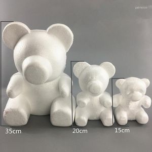 Decorative Flowers 1pcs 20cm/30cm Artificial Foam Polystyrene Styrofoam Teddy Bear Of Roses Mold DIY Gifts
