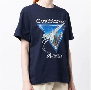 Мужская дизайнерская футболка Casablanc Shirt Man Женские футболки с буквенным принтом с короткими рукавами Летние футболки casablanca Мужские свободные футболки US SIZE S-XXL