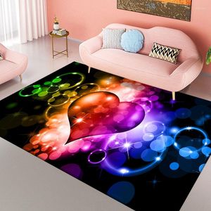 Carpets Flower Pattern Flannel Area Rug Watercolor Painting Polyester Mat Carpet For Living Dining Dorm Room Bedroom Home Decor