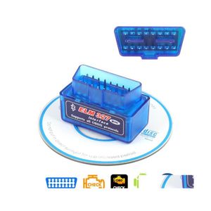 Diagnostic Tools V2.1 V1.5 Mini Elm327 Obd2 Bluetooth Scanner Obdii 2 Car Elm 327 Tester Tool For Android Windows Symbiandiagnostic Dh71O