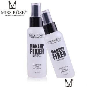 Anderes Make-up Miss Rose No Flaw Setting Spray Matte Oil Control Finish Langanhaltende feuchtigkeitsspendende Fixiernebelflasche Gesichtsgrundierung B Dhsa6