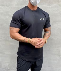 Men's TShirts Gym Muscle Fitness T Shirt Brand Men Outdoor Hip Hop Streetwear Loose Half Sleeve Male Summer Bodybuilding Tee Tops 230221