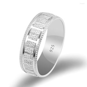 Ringos de cluster 925 Sterling Silver Casal Ring For Men Women Lover Jewelry Amostra de dedo noivado de casamento Presentes do Dia dos Namorados