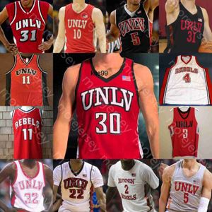 Anpassade Unlv Rebels Basketball Jersey NCAA College Amauri Hardy Elijah Mitrou-Long Tillman Bryce Hamilton Mbacke Diong Antonio Nick Blair