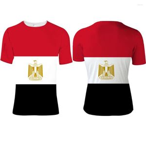 Herren T -Shirts Ägypten Männlicher Jugendliche Custom Name Äggie Hemd Nation Flagge z.