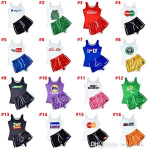 Summer Women Tracksuits Two Piece Set Jogging Suit Sexy Vest Shorts and Pants Belt Tether Printed Outfits S-XXL