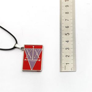 Anhänger Halsketten Anime X Jeff Lux Kettenlänge Halskette Lizenzschild Logo Rot Zinklegierung Choker Schmuckstück