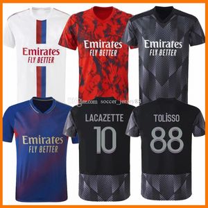 22 23 Футбольные майки Lyonnais Lyons 2022 2023 L PAQUETA AOUAR CHERKI DEMBELE TRAORE TOKO EKAMBI KADEWER Maillot de Foot OL оборудование четвертые футбольные майки мужской комплект