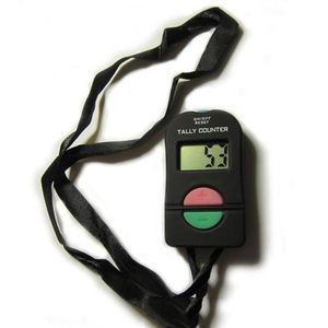 Timer Handgehaltener elektronischer digitaler Zählzähler Clicker Sicherheit Sport Fitnessstudio Schule Hochwertige SCHWARZE FARBE Countersm gsh