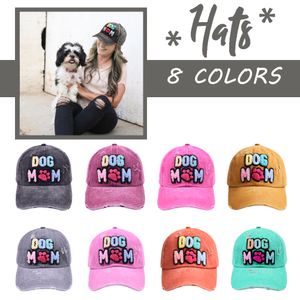 DOG MOM ベースボールキャップ 欧米秋 レディース アマゾンカジュアル オールラウンドキャップ