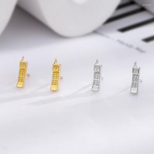 Ohrstecker PANJBJ Silber Farbe Handy Ohrring Für Frauen Mädchen Geschenk Unregelmäßige Mode Interesse Schmuck Set Drop