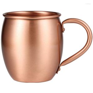 Mugs 530ML Pure Copper Mug Moscow Mule Drum Cup Cocktail Restaurant Bar Cold Drink