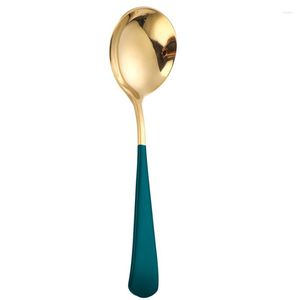 Christmas Decorations Zq 304 Stainless Steel Color Spoon Kit Large Round