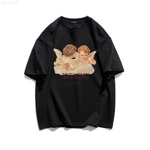 T-shirt da uomo Estate Uomo TShirt Cotone Oversize Donna T Shirt Moda Streetwear Angelo Cupido Stampa Manica corta Abbigliamento da uomo Spedizione gratuita Z0221