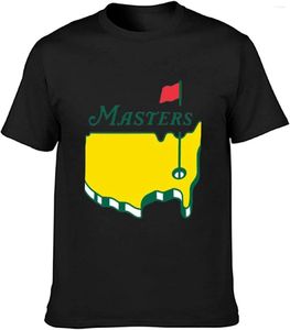 남자 T 셔츠 마스터스 토너먼트 오거스타 남성의 짧은 소매 티셔츠 셔츠 싱글 인쇄