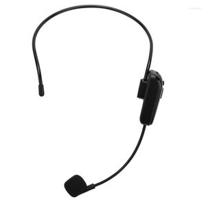 Microphones Wireless Microphone Headset Professional Head-Wear Mic 30M Range For Teaching Voice