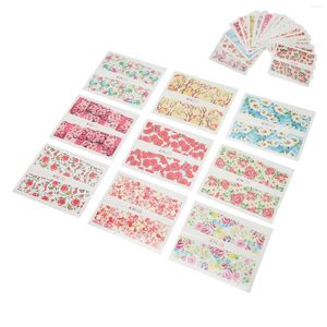 Nail Gel 24 Sheet Art Sticker DIY Flower Pattern Water Transfer Decals For Women Girls