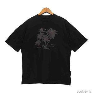 Męskie koszulki Palmy kąt męski Designer Women T-koszule Pa Foam Kokosowe drzewo kokosowe Print Krótkie T-shirt unisex luźne wysokiej jakości 529s