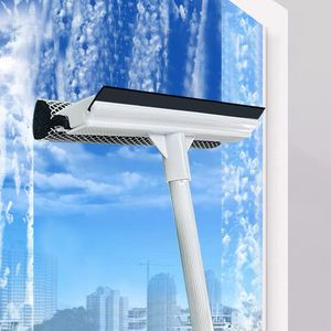 Cleaning Brushes Window Brush Glass Wiper for Bathroom Telescopic Rod Cleaner Squeegee Scraper Home Tools 230221